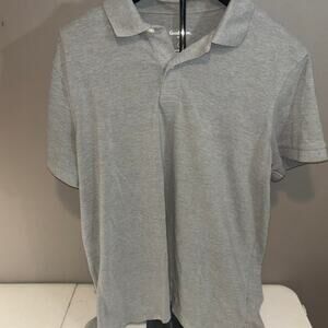 Grey goodfellow & Co Grey Polo Large